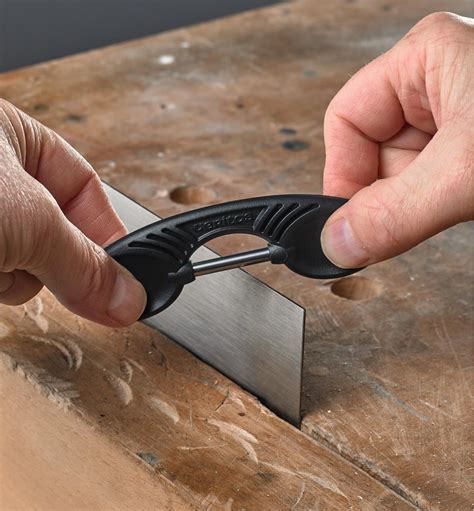 cabinet scraper burnisher butcher's steel|card scraper sharpening tool.